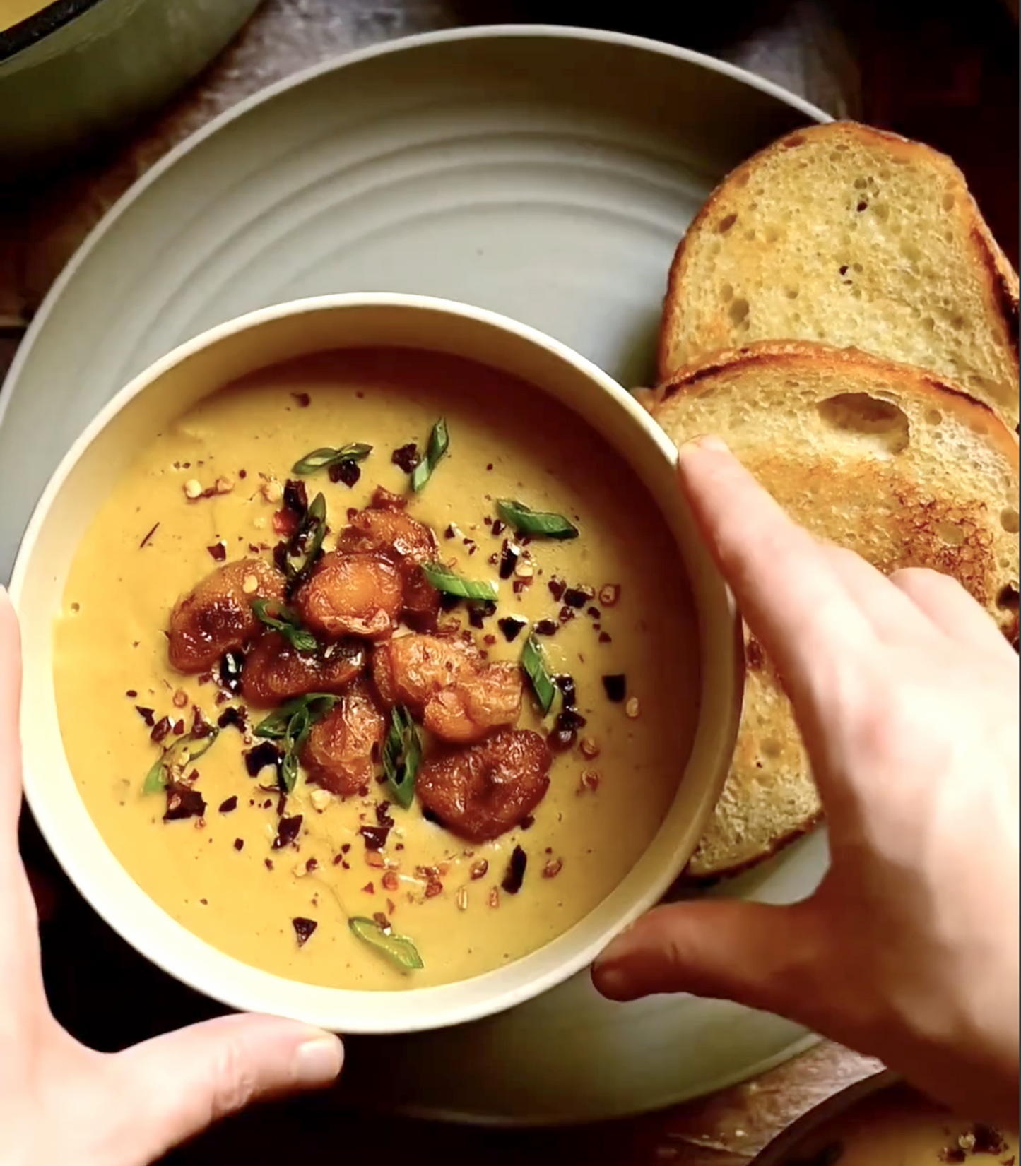 Creamy Fusion: Butternut Squash and Potato Leek Soup
