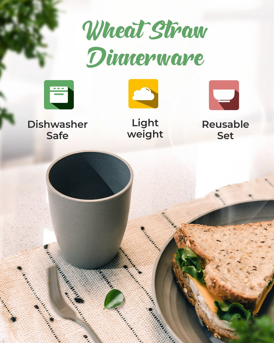 Eco-Friendly Dinnerware Combo Set Reusable Kitchenware