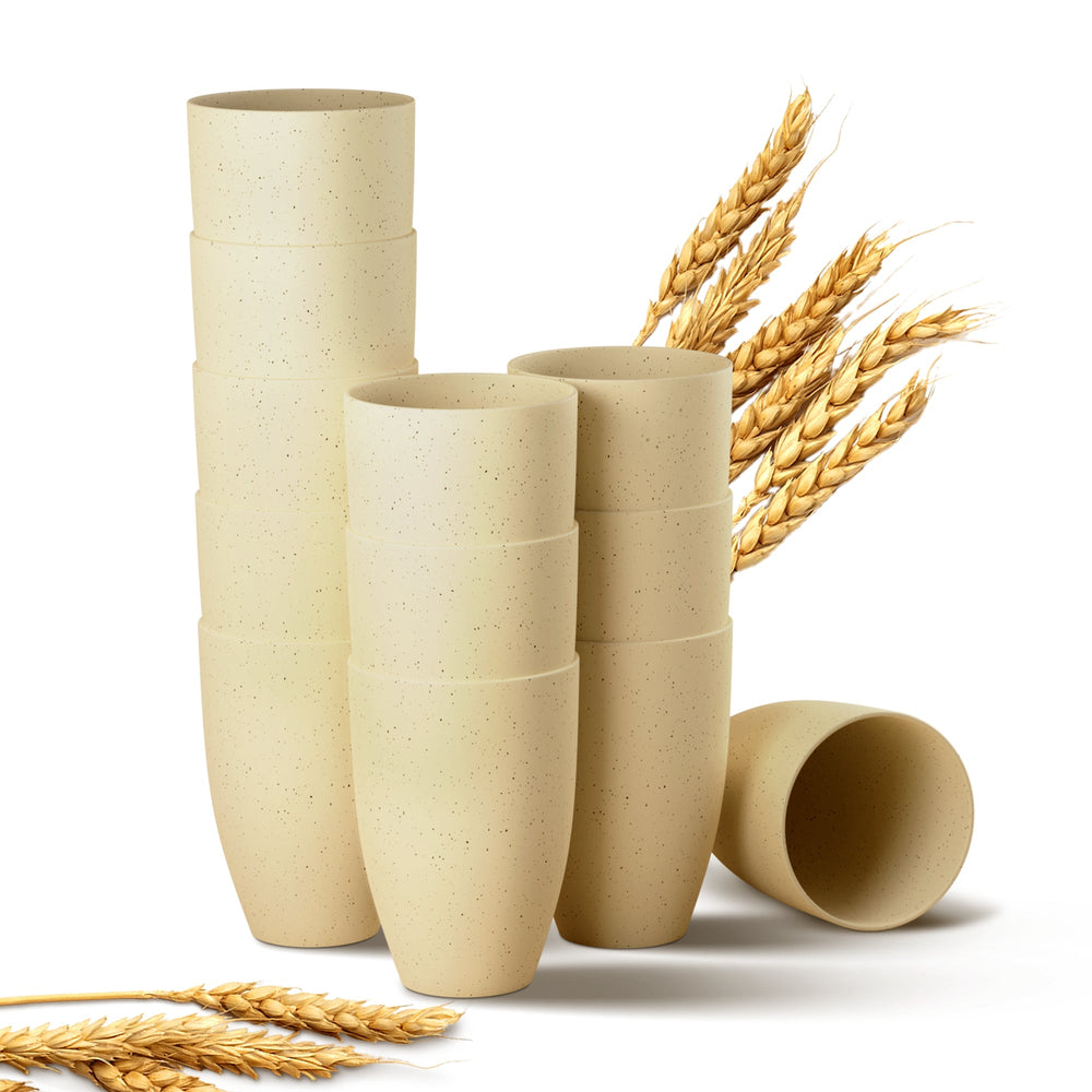 
                  
                    Wheat Straw Eco-Friendly Cups Sets - Beige- 12 Pack
                  
                
